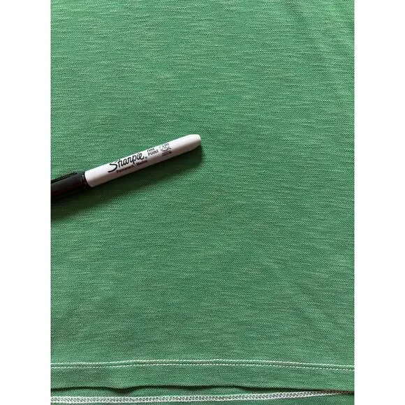 Tommy Bahama Green Short Sleeved Golf Polo Collared Shirt Sz L Modal Casual - Picture 3 of 6